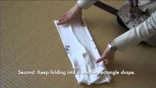 Fold short sleeved tshirts using The KonMari Method [upl. by Emelun691]