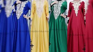 Busana pesta muslim modern kaftan terbaru 20192020 [upl. by Nilyarg235]