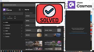 Vray Chaos Cosmos Browser not working   100  Solution [upl. by Ystap]