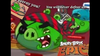 angry birds epic all stars mod new cave 22 pork da silva boss [upl. by Nealy]