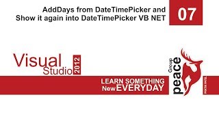 AddDays from DateTimePicker and Show it again into DateTimePicker VB NET [upl. by Nileuqaj]