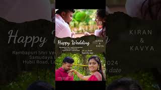 Save the date whatsapp video for wedding trendingvideo [upl. by Oinolopa604]