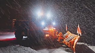 ❄️Snow removal in Austria  very wet snow asmr [upl. by Offen]