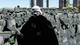 Darth Vader vs Stormtrooper Army  Epic Battle [upl. by Aillicec]