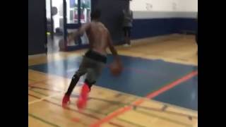 Andrew Wiggins Does 720 Degree Dunk During Summer Training Session [upl. by Jamil]