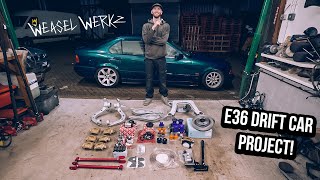 BMW E36 Drift Project EP 2  Finally Starting The Build [upl. by Calva554]