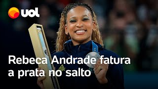 Olimpíadas 2024 Rebeca Andrade fatura a prata no salto e conquista a 5ª medalha olímpica [upl. by Kolb]