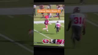 MUSTADDS Waiver Wire Week 11 nfl fantasyfootball [upl. by Onimod]