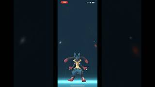 Mega Evolving Lucario in Pokemon GO [upl. by Estrellita249]