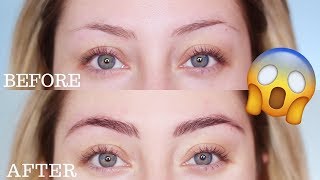 HOW TO TINT YOUR EYEBROWS  Glamnanne [upl. by Neerehs821]