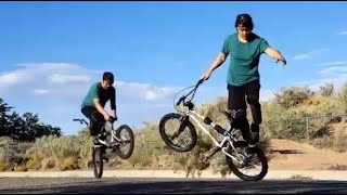 BMX Flatland Funky Chicken trackstand nohander gerator line 409 [upl. by Tallia]