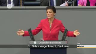 Sahra Wagenknecht DIE LINKE Die Menschen wollen kein Weiter so mehr [upl. by Ardnasac609]