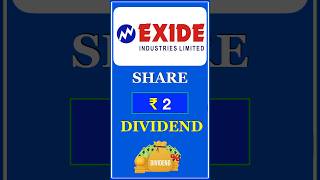 EXIDE INDUSTRIES Dividend 2024  EXIDE INDUSTRIES Share News Today [upl. by Camille]