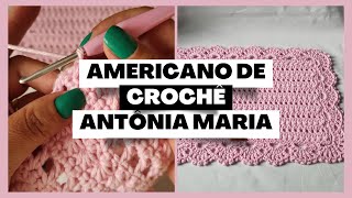 AMERICANO ANTÔNIA MARÍA COM PONTO ESTRELA EM CROCHÊ [upl. by Ahsertal]