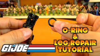 GI Joe ORing amp Leg Repair Tutorial [upl. by Adur]