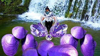 🎁🎁Giant clams growing in clear spring water containing countless beautiful and expensive pearls [upl. by Maura]