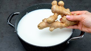 Une recette fantastique avec du lait et du gingembre Vous devez lessayer [upl. by Ahseekat]