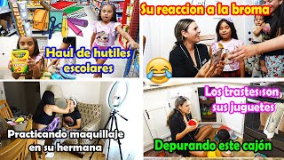 LE HICE BROMA A MI NIÑA Y SE LA CREYÓ🤣FUMOS A COMPRAR SUS UTILES ESCOLARES✏️ [upl. by Nannek]