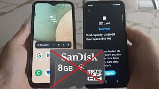 Sd card not working samsung A12 [upl. by Sears67]