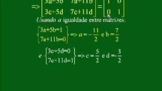 8 MATRIZ INVERSA  2x2 e 3x3  CC V147 [upl. by Hearn280]