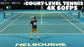 Alcaraz amp Ruud Practice 2024  Court Level Groundstrokes 4K 60FPS [upl. by Viviana149]