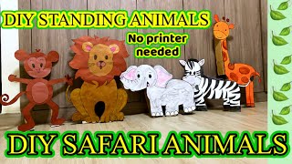 How to make a DIY Standee make Animal standees easily NO PRINTER NEEDED [upl. by Boswell129]