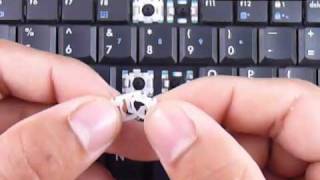 Replacement Keyboard Key Compaq Presario 1100 2100 2200  Fix Your Laptop Installation Repair Guide [upl. by Nomit]