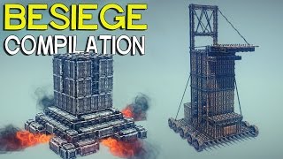 ►Besiege Compilation  Medieval siege weapons [upl. by Dnalyram]