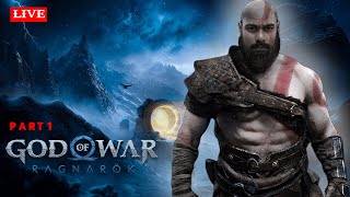 🔴 LIVE  God of war Ragnarok  Part 1 [upl. by Eldnik]