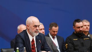 Kryeministri Edi Rama  Samiti Ukrainë  Europa Juglindore [upl. by Nylsej75]