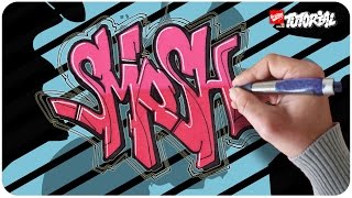 Smosh Simple Funky Style  Graffiti Tutorial [upl. by Akemed472]