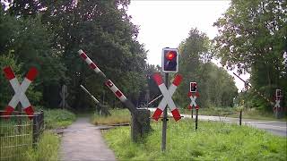 Bahnübergang Ahlhorn Großenkneten  German Railroad crossing  Duitse Spoorwegovergang [upl. by Spiers521]