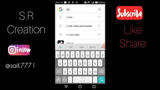 How to download TikTok Lite  Apk Download  SR Creation [upl. by Gaudette118]