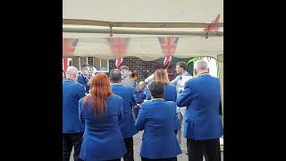 City of Chester Brass playing Ravenswood March in Friezland at Whit Friday 2022 [upl. by Henderson]