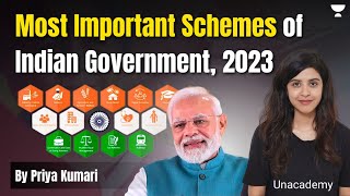 Most Important Schemes of Indian Government 2023  UPSC  Priya Kumari [upl. by Nesbitt]