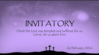 Liturgy of Hours Invitatory and Lauds 24 February 2024 [upl. by Chace199]