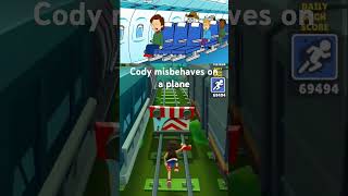 Cody misbehaves on a plane caillou funny [upl. by Gardie]