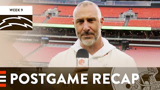 Browns vs Chargers Week 9  Postgame Recap [upl. by Cristin]