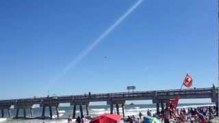 F22 Raptor Demo at Jacksonville Beach Florida  1080p [upl. by Aivatnohs]