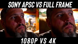 Sony APSC vs Full Frame 1080p vs 4K from FX30 and ZVE1 [upl. by Anawahs]