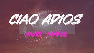 AnneMarie  Ciao Adios Lyrics  Ciao Adios Im Done [upl. by Helbonna]