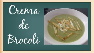 Como hacer una crema de brocoli facil y rapida Recetas de Brócoli [upl. by Zolnay458]