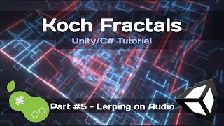 Koch Fractals  UnityC Tutorial Part 5  Lerping on Audio Frequencies [upl. by Hareema]