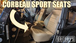 Corbeau Sport Seats Installed in the TJ [upl. by Anelhtak44]