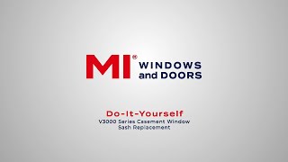 DIY V3000 Series Casement Window Sash Replacement [upl. by Araiek845]