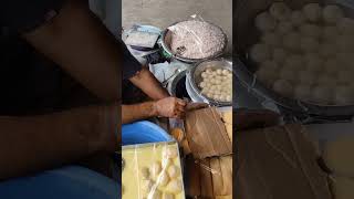 Delicious food mixed with Curd Chira and banana Bangali Tasty Street Food [upl. by Eblehs]