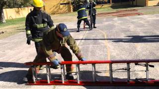 ENTRENAMIENTO ESCALERAS  BOMBEROS DE SOLANO [upl. by Aissyla]