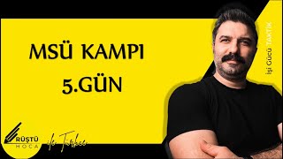 MSÜ KAMPI  5GÜN  Yazım Kuralları  RÜŞTÜ HOCA [upl. by Eelamme990]