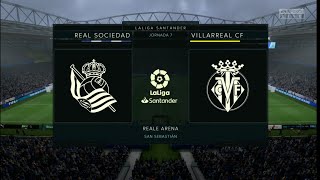 FIFA 23  Real Sociedad vs Villarreal CF Reale Arena  Caamaño Gamer [upl. by Elleinnod908]