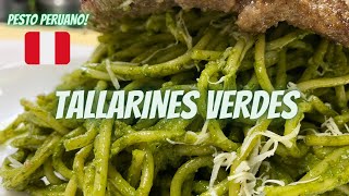 Tallarines verdes PESTO PERUANO COMIDA PERUANA [upl. by Ellga]